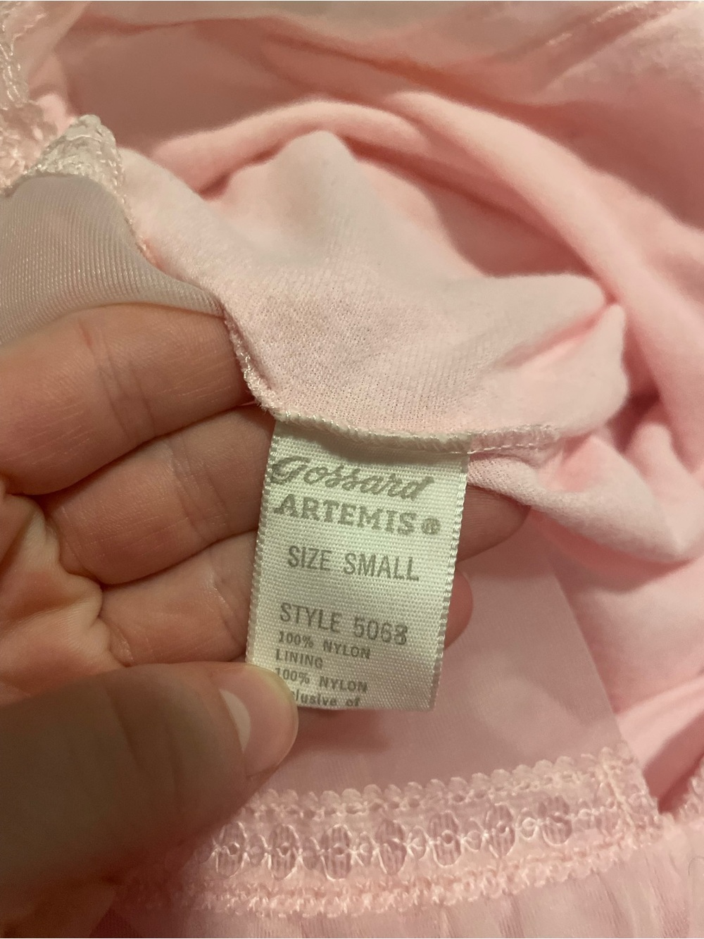 Vintage Gossard baby pink layered Nightgown - Picture 4 of 4
